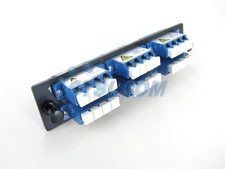 Ortronics 6 LC Quad Singlemode Fiber Optic Adapter Panel OR-OFP-LCQ24AC ~STSI