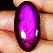 46.85 Cts Couleur Labradorite Ovale Cabochon Beau Gemme 18x34x8 MM HJ-16