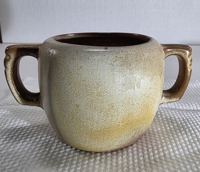Vintage Frankoma Pottery 5B Sugar Bowl Plainsman Desert Gold Sapulpa Red Clay