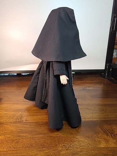 15" Porzellan Biskuit Nonne Puppe "Rosmarin" Stoffkörper Kreuz Halskette Original Etikett - Bild 7 von 15