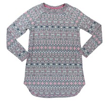 Image of Cuddl Duds Soft Touch Long Sleeve Knee-Length Printed Nightgown Pajama Dress NWT