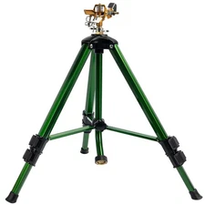 Hourleey Impact Sprinkler on Tripod Base, Heavy Duty Brass Sprinklers for Yar...