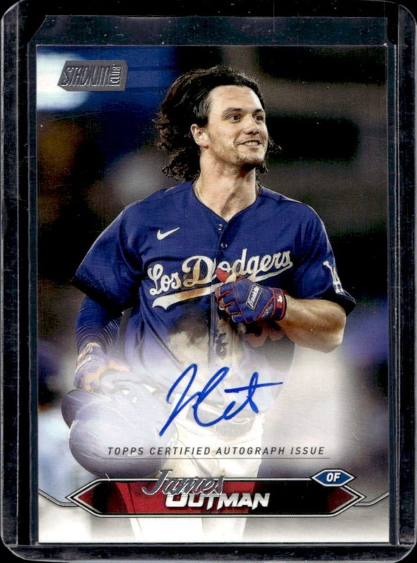 2024 Topps Stadium Club James Outman Auto Autograph #SCBA-JOU Dodgers