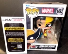 Hugh Jackman Wolverine Logan X-Men Autographed Signed Funko Pop Protector JSA