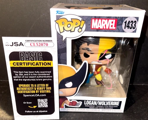 Hugh Jackman Wolverine Logan X-Men Autographed Signed Funko Pop Protector JSA