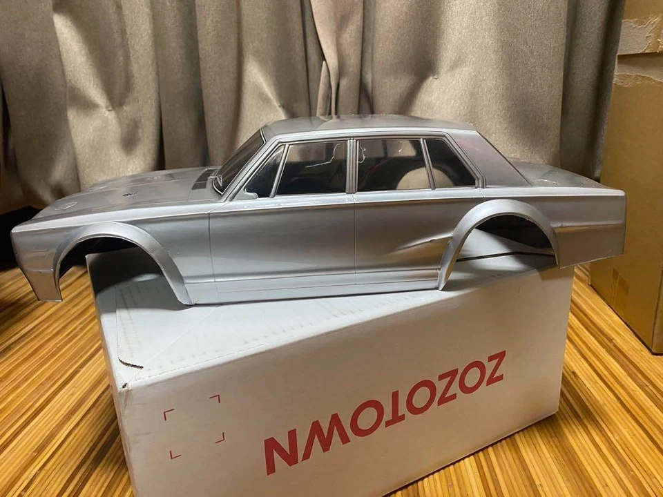 Silver RC Car Body Only 1:10 All Painted ABC Hobby - Image 2 of 4