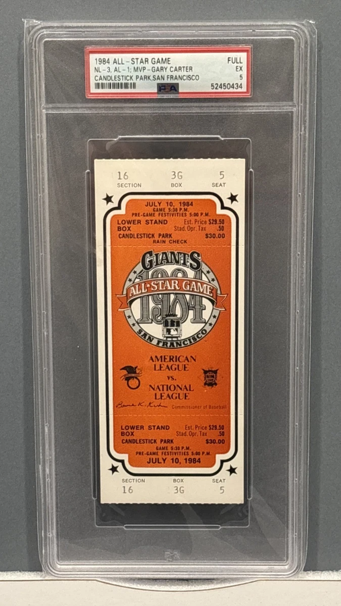 San Francisco Giants Baseball 1984 Vintage Sports Memorabilia for