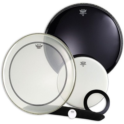 Schlagzeug-Fell-Set Remo Powerstroke 3 transparent 2x22'' Schlagzeug Drum Fell Se