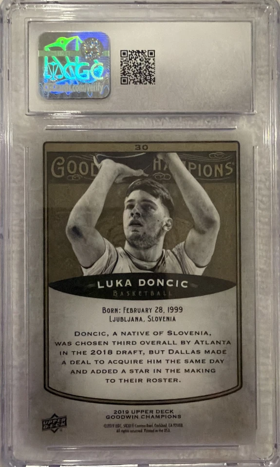 Upper Deck Goodwin Champions 2019 Luka Dončić #30. Gema como nueva. Foto 2 de 2