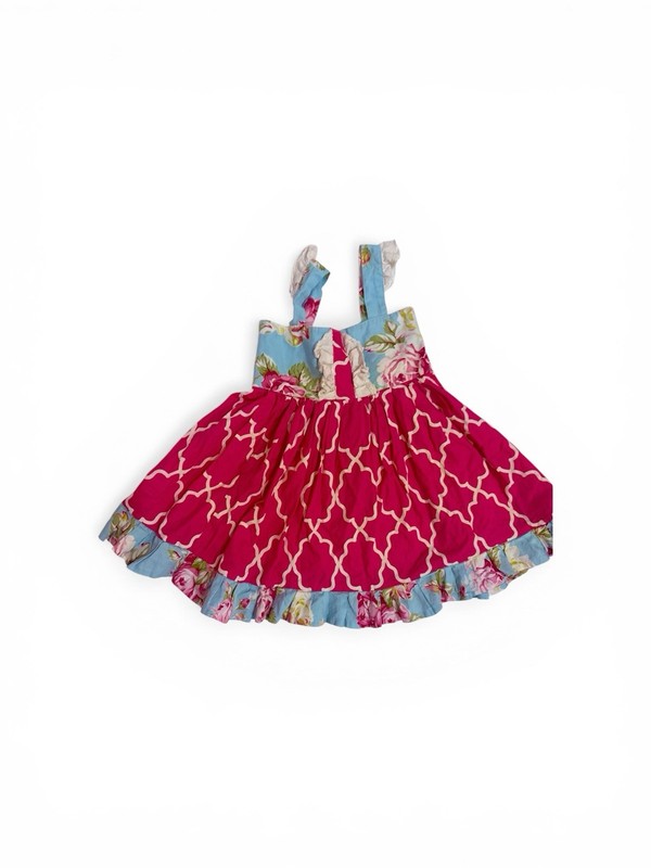 Girls Boutique Etsy Spring Summer Floral Twirl Dress Size 4T