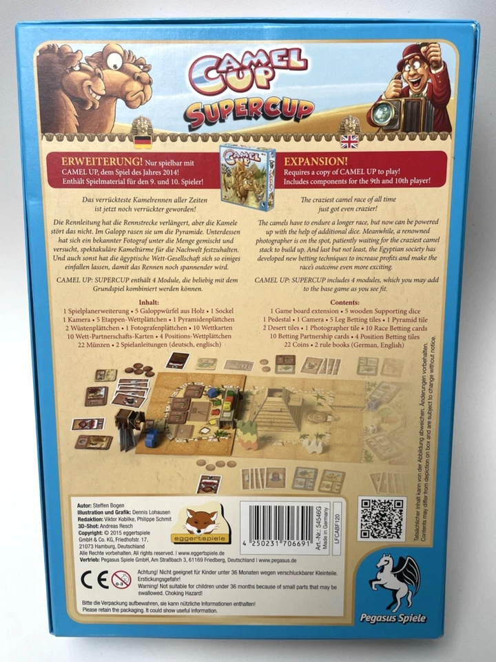 Neuwertig Camel Up Supercup Camel Cup Erweiterung Steffen Bogen Pegasus Spiele - Bild 3 von 4