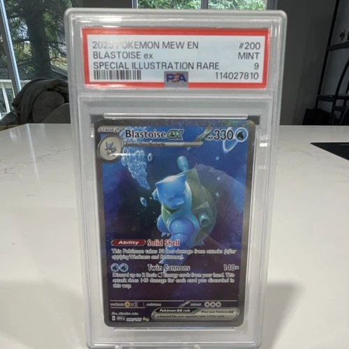 Pokémon TCG Blastoise ex Special Illustration Rare Holo PSA 9 200/165 151