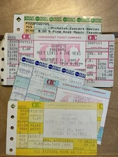 HUEY LEWIS AND THE NEWS RARE CONCERT TICKET + STUBS HARPOS PINE KNOB MI