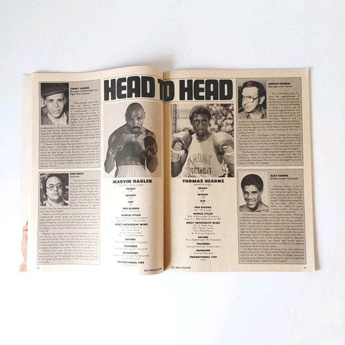 KO MAGAZINE RAY MANCINI BOXING HOFer COVER JULY 1982 POSTER INSIDE - 画像7/12