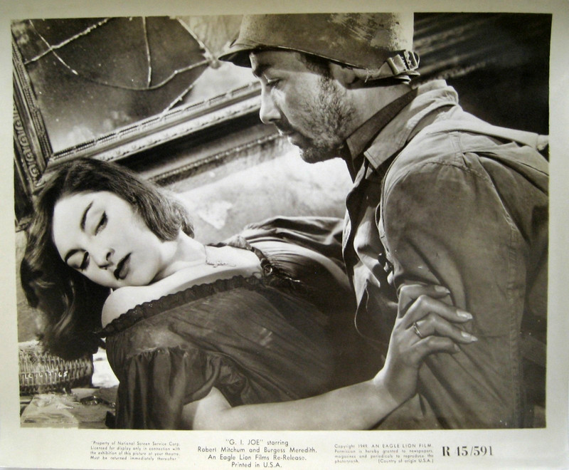 Wally Cassell and Yolanda Lacca  in the film "G.I.Joe", orig. still, 1945, NM
