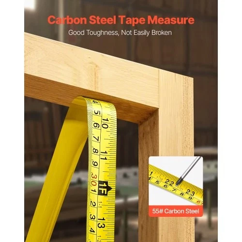 Tape Measure 25 ft Length Measuring Tape with Retractable Imperial and Metric - Image 2 of 4