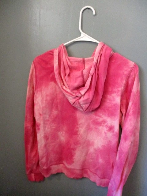 MADE FOR LIFE SUDADERA CON CAPUCHA POLAR TIE-DYE ROSA, TALLA MUJER S Foto 4 de 4