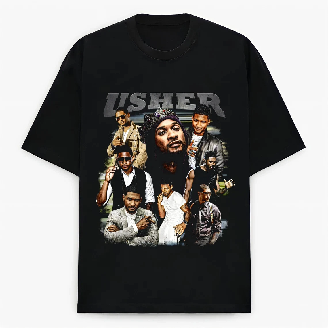 Usher R&B Hip Hop Vintage 90s t-shirt Rapper Graphic Rap Tee