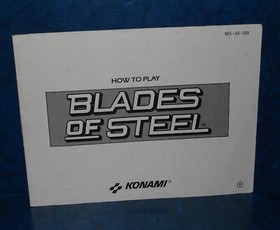 BLADES OF STEEL Nintendo Entertainment System NES Game Manual Sleeve ICE HOCKEY