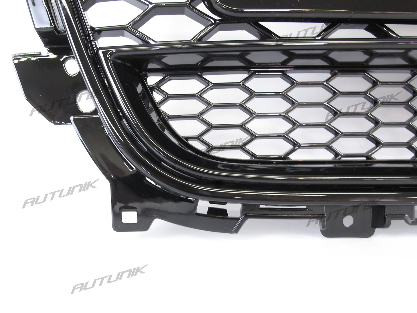 Black Grille RS4 Honeycomb Grill Fit For Audi B8.5 A4 S4 2013 - 2016 Mesh