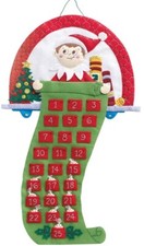 SALE - Elf on a Shelf - Felt Applique Advent Calendar Kit  Bucilla 86507