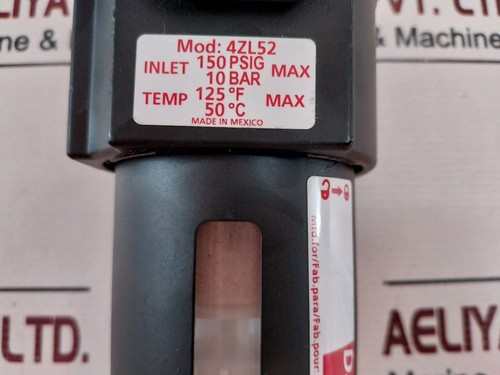 Dayton 4ZL52 Standard Compressed Air Line Filter 150 PSIG - Picture 7 of 13