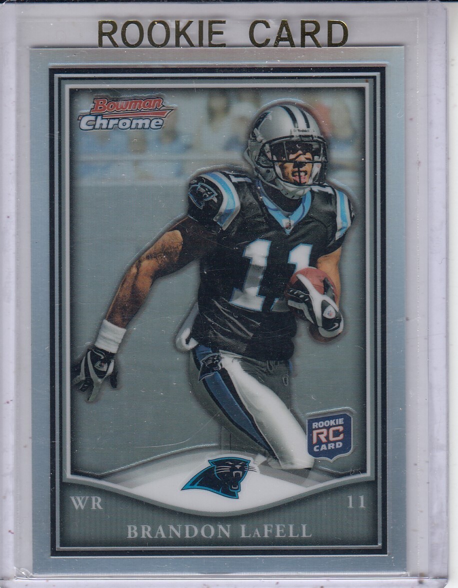 Brandon LaFell #BCR23 Football Cards 2010 Bowman Chrome Rookie Preview trading card — raw and PSA graded price guide