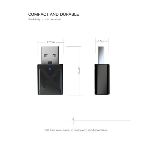 Transmitter Digital Devices Music Audio Receiver 2 in1 Bluetooth 5.0 Adapter A - Afbeelding 6 van 8