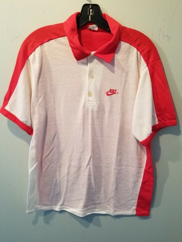 Vintage NIKE Sportswear Mens WHITE RED 