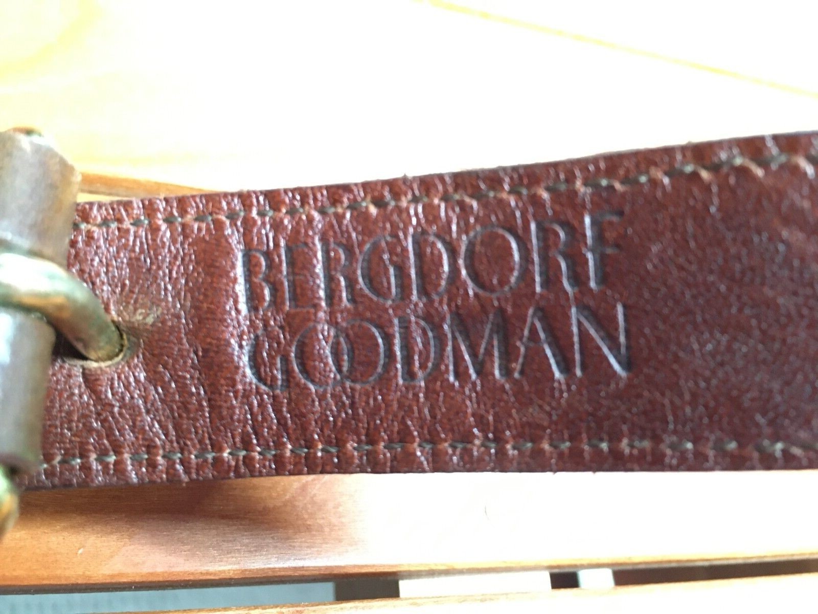 Dooney & Bourke Men's Green Woven and Leather Belt, S… Gem