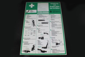 Schild Hinweisschild Anleitung Erste Hilfe Bei Unfallen Tafel 59
