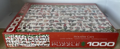 Eurographics 1000 Piece Puzzle HOLIDAY CATS 19 1/4" X 26 5/8" New Sealed Canada - Picture 5 of 13