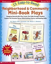 15 EASY-TO-READ NEIGHBORHOOD & COMMUNITY MINI-BOOK PLAYS: By Nancy Sanders *NEW*