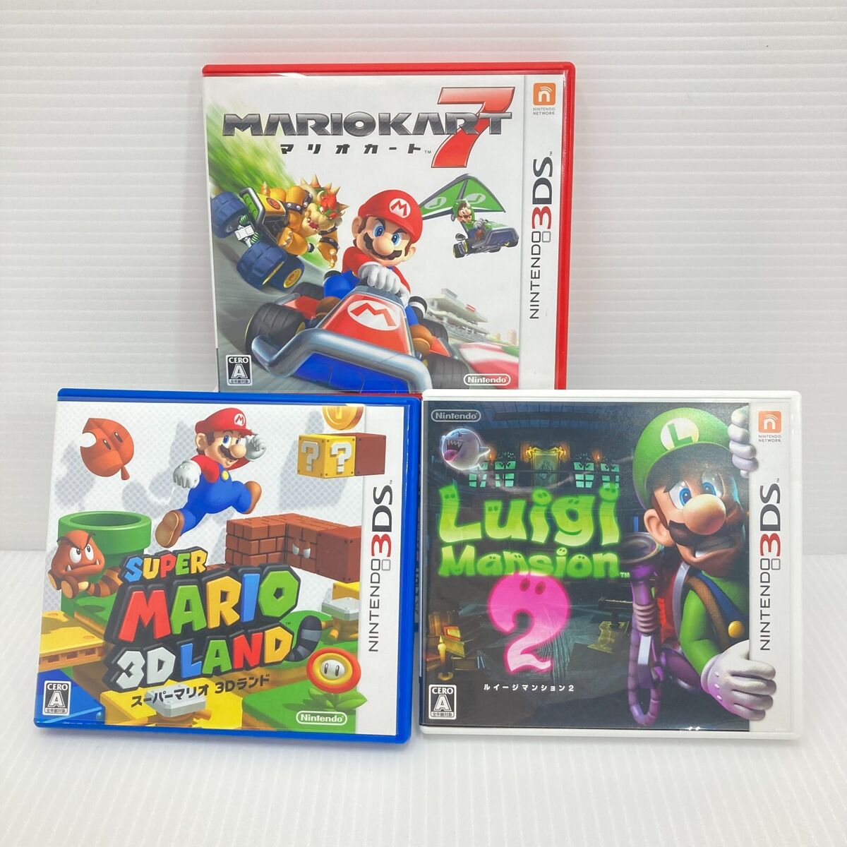 Jogos Mário 3DS / Mario Kart 7, Super Mario 3D Land, Mario Party, Mario  Tennis.