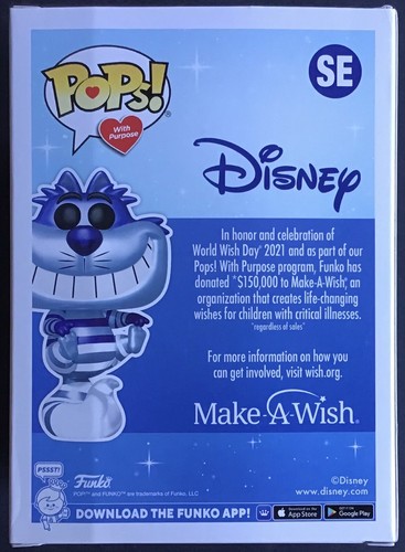 FUNKO POP Disney SE (Special Edition) Make a wish Cheshire Cat Excellent état - Picture 2 of 6