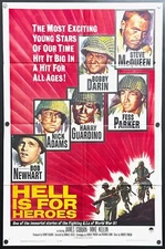 Hell Is for Heroes (1962) Original 1SH Movie Poster – Fine **Steve McQueen**