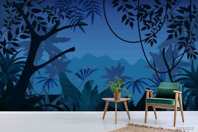 3D Plant Landscape Watercolor Wallpaper Wall Murals Removable Wallpaper