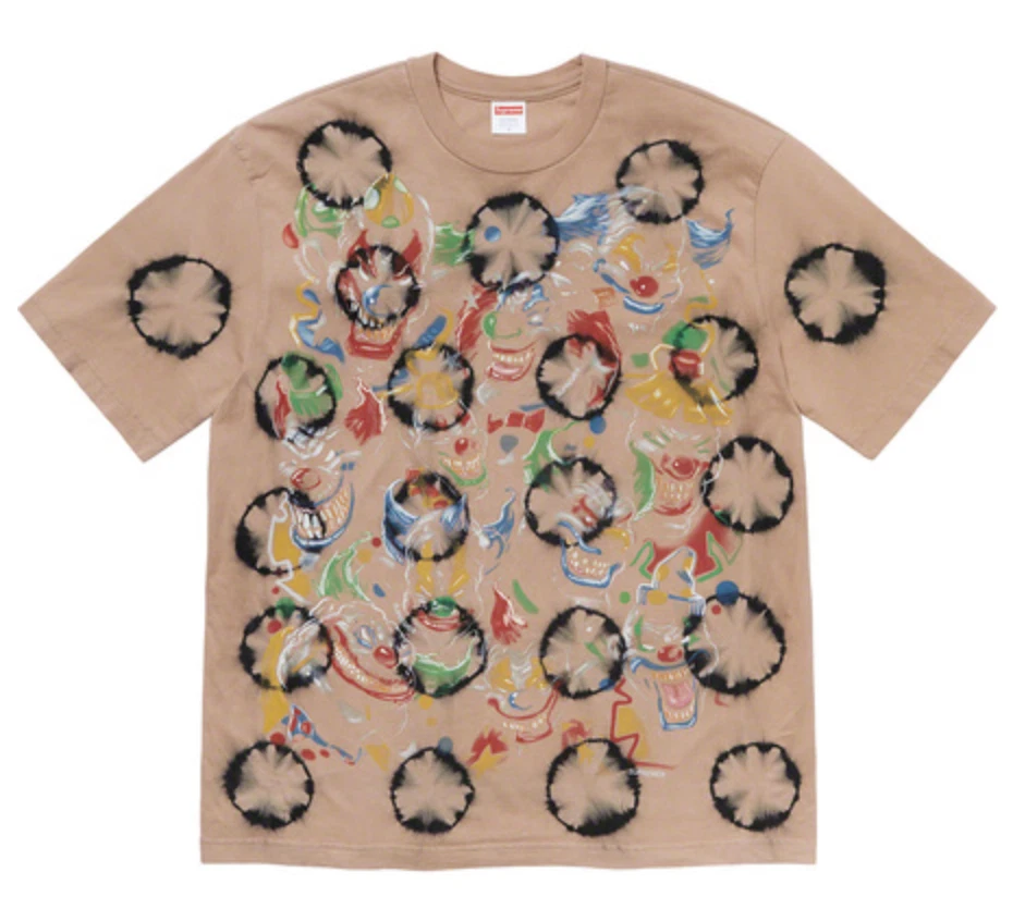 TEE SHIRT CLOWNS SUPREME SS19 (NOIR BLANCHI) (GRAND) BOÎTE BANDANA LOGO TEE HOODIE