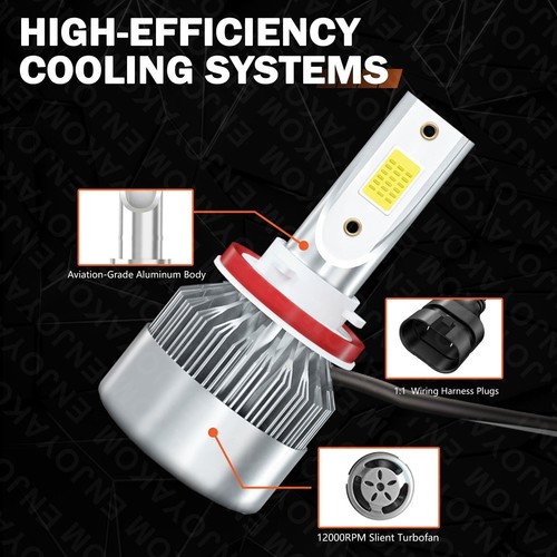 For Nissan Sentra 2013-2023 LED Headlight High Low Beam& Fog Lights Bulbs Kit - Picture 2 of 11