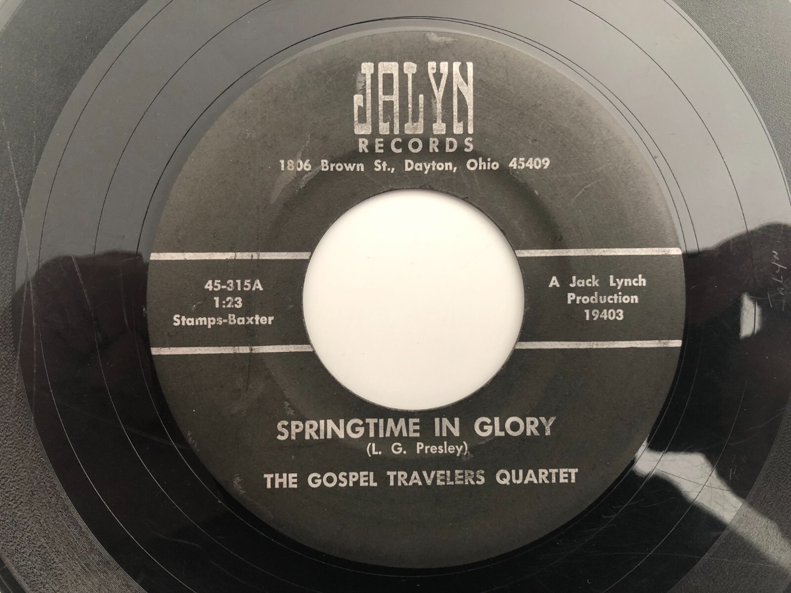 Country Gospel 45 GOSPEL TRAVELERS Springtime In Glory JALYN hear