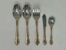 Oneida Golden Mandolina 5 Piece Fine Flatware Serving Set