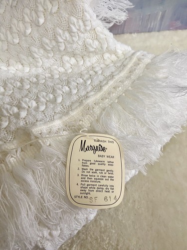VINTAGE BABY- MARQUISE SHAWL, & BASSINET PINK- MARQUISE COTTON SHEET SET. NEW - Picture 3 of 5