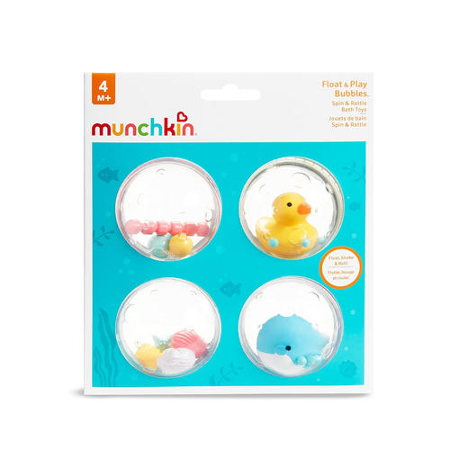 Munchkin® Float & Play Bubbles™ Baby and Toddler Bath Toy, 4 Count - Picture 7 of 8