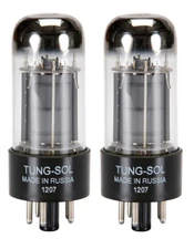 1 EA. MATCHED PAIR (2 TUBES) TUNG-SOL REISSUE 6V6GT POWER TUBES NEW IN BOX
