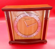 Bulova Empire Bamboo Mantel Clock Quartz