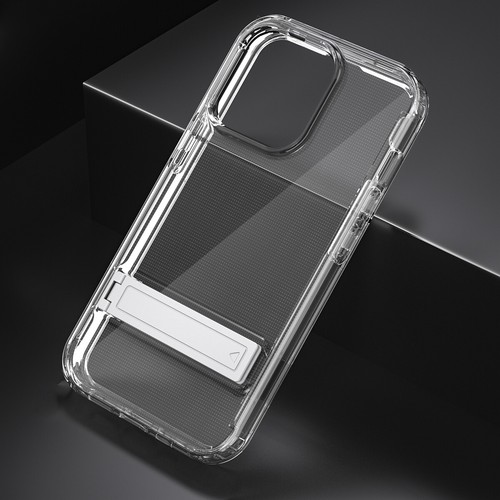 For iPhone 13 Pro Max Case Clear Shockproof Heavy Duty Full Screen Cover w/Stand - 第 8/14 張圖片