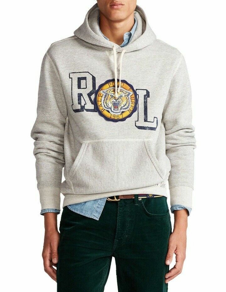 ★POLO RALPH LAUREN★ Long sleeve logo sweatshirt (GREY) Polo Ralph Lauren LONG SLEEVE-SWEATSHIRT Grey | BSTN Store