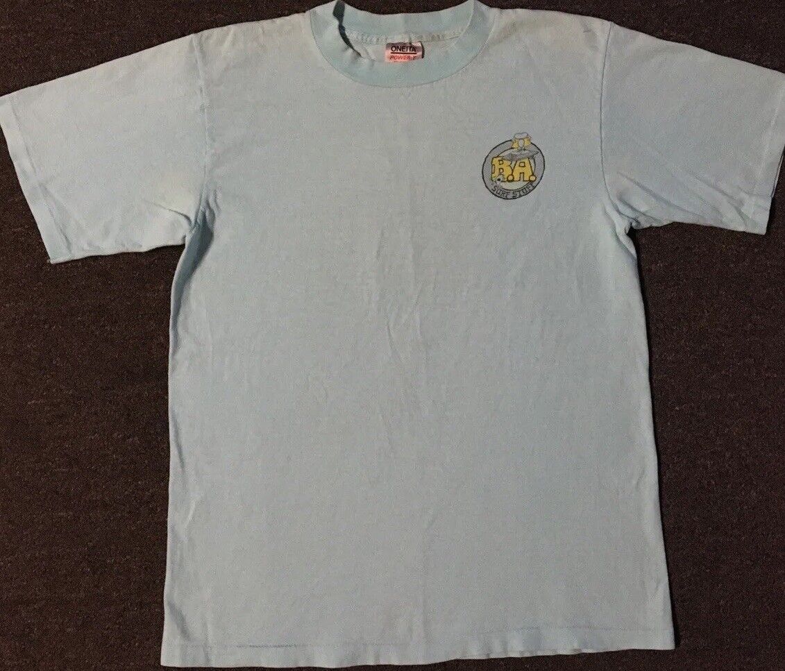 Vtg 80s BA Surf Stuff Faded Distress Shirt S M Skate Grunge Vtg 80s BA Surf Stuff Faded Distress Shirt S M Skate Grunge