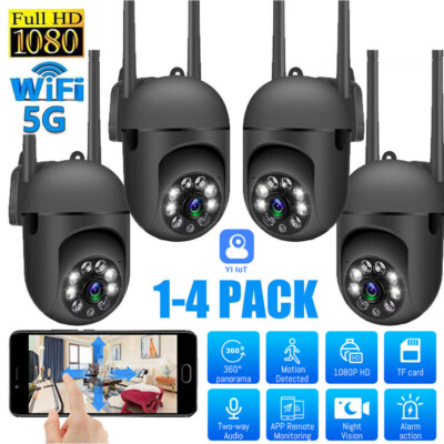 4-Pack Wireless 5G WiFi Security Camera System Smart Outdoor Night Vision 1080P