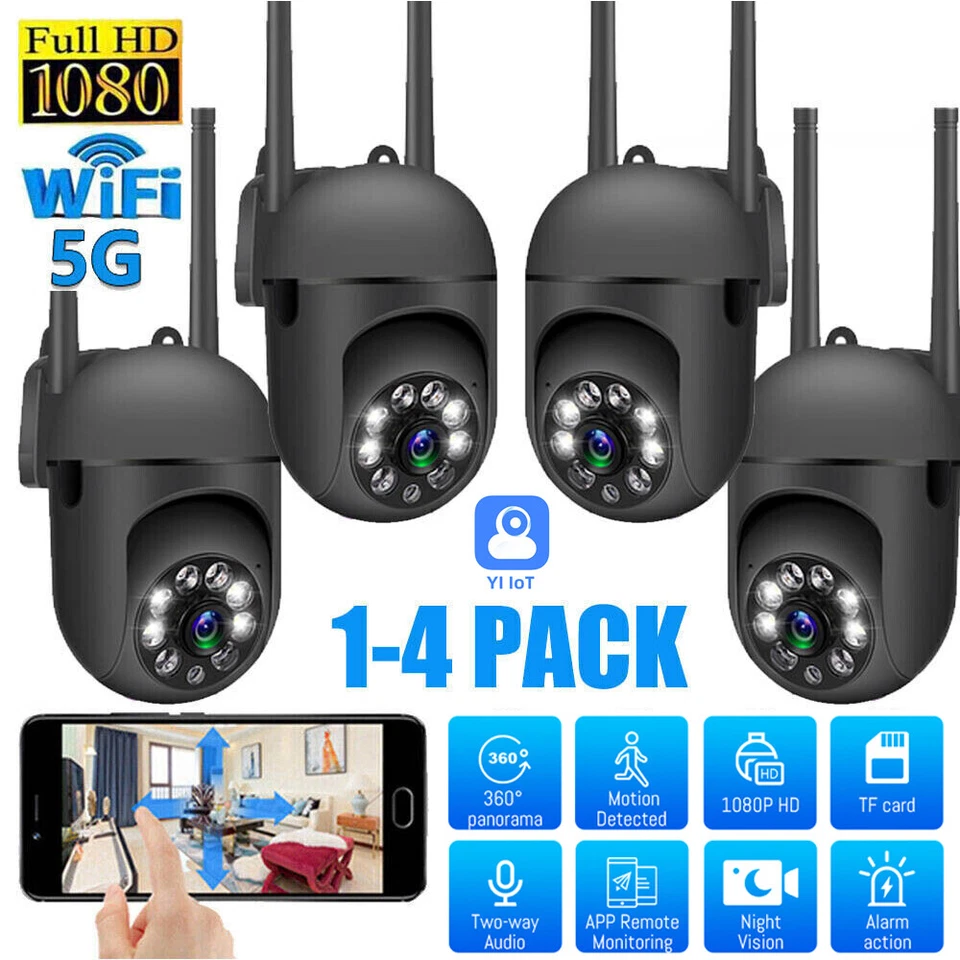 1/4X 5G CCTV IP Camera Wireless WIFI outdoor HD PTZ Smart Home Security IR Cam - Image 2 of 4
